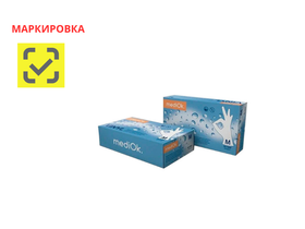 Перчатки MediOk Vinil-Clear смотровые виниловые неопудренные, нестерильные, гладкие, бесцветные, размер M, 50 пар/упак., Китай ("Blue Sail Medical Co., Ltd.") BSV40CL-1-M