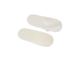 Стельки (тапочки) с закрытым мысом, пенополиэтилен, белые, 25 пар/упаковка, Россия (Акционерное общество "Чистовье") 00-225