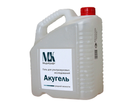 Гель для ультразвуковых исследований "Акугель" (средней вязкости), 5 кг, Россия (МедиКрафт)