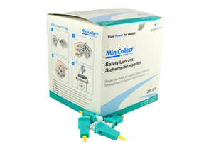 Ланцет (MiniCollect Safety) 1,5 мм механический одноразовый, 200 шт/упаковка, Австрия (Greiner Bio-One GmbH) 450428