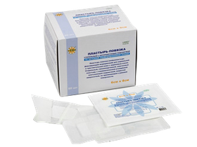 Пластырь-повязка Leiko 6*8 см NWNW фиксирующий на нетканой основе с впитывающей прокладкой, стерильный, 50 шт/упаковка, Китай (Jiangsu Nanfang Medical Co., Ltd.), 113861