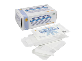 Пластырь-повязка Leiko 20*10 см фиксирующий на нетканой основе с акриловым клеем с впитывающей подушечкой, стерильный, 50 шт/упаковка, Китай (Jiangsu Nanfang Medical Co., Ltd.) 113867