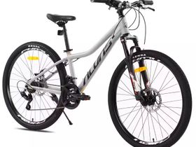 Горный велосипед ALVAS E680-LB. 26 колеса. Серый