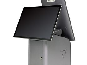 Касса самообслуживания АТОЛ КСО 3156 (2x15,6", N100,8/128), без Wi-Fi, c ОС, Frontol, Newland, Ind.light,Кр.пин-пад., MSR, доп. сенсорный дисплей