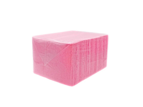 Нагрудник-салфетка 32,5*45 см одноразовый, нестерильный, двуслойный, цвет розовый, 400 шт/упаковка, Россия (ООО "РСТД") СР0004