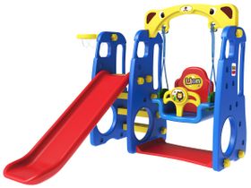 Игровой комплекс горка с качелей для игровой площадки. Корея