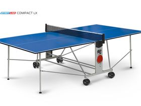 Стол теннисный Start Line Compact LX Синий NEW с сеткой