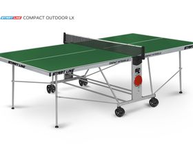 Стол теннисный Start Line Compact-2 LX Всепогодный Зелёный NEW с сеткой