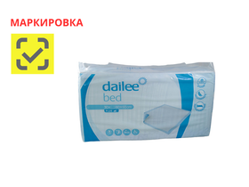 Пеленка впитывающая "Dailee Plus" для ухода за лежачими больными, одноразовая,  60*60 см, 30 штук в упаковке, Россия (ООО "Хайджин текнолоджиз")