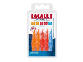 Ершик (щетка) межзубный Lacalut interdental цилиндрический, сред. жест., XS, 2 шт + S, 2 шт + M, 1 шт,  Германия