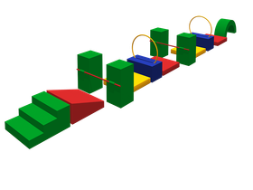 Мягкий спортивный модуль "Крокодил"