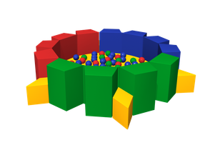 Сухой бассейн «Калейдоскоп»