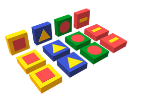 Развивающий мягкий модуль «Обучающие фигуры»