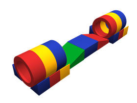 Мягкий спортивный модуль «Змейка»