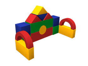 Мягкий конструктор «Теремок»