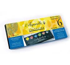 Набор акварели "Artists" 6 цветов в металлическом пенале